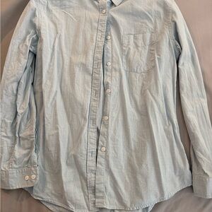 Women's Light Blue Button Down Shirt